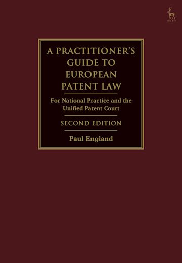 A Practitioner's Guide to European Patent Law cover