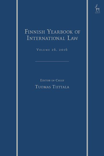 The Finnish Yearbook of International Law, Vol 26, 2016 cover