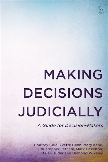 Making Decisions Judicially cover