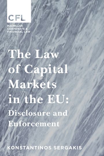 The Law of Capital Markets in the EU cover