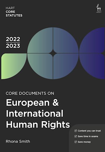 Core Documents on European & International Human Rights 2022-23 cover