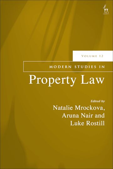 Modern Studies in Property Law, Volume 12 cover