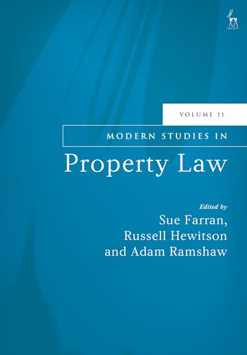 Modern Studies in Property Law, Volume 11 cover