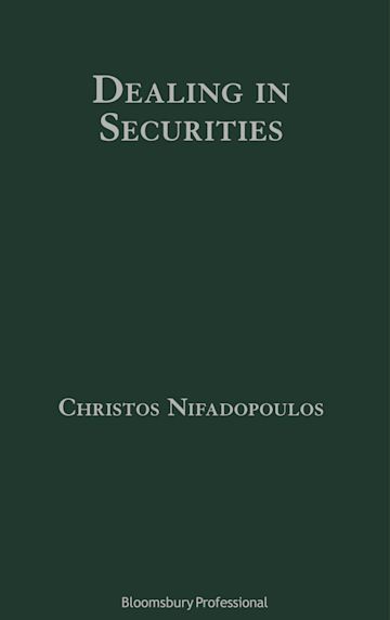 Dealing in Securities: The Law and Regulation of Sales and Trading in Europe cover