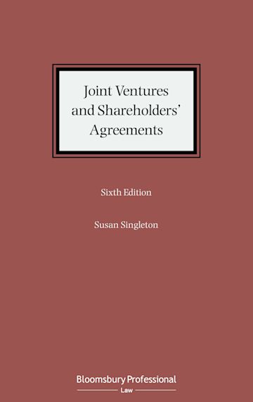 Joint Ventures and Shareholders' Agreements cover