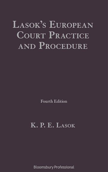 Lasok's European Court Practice and Procedure cover