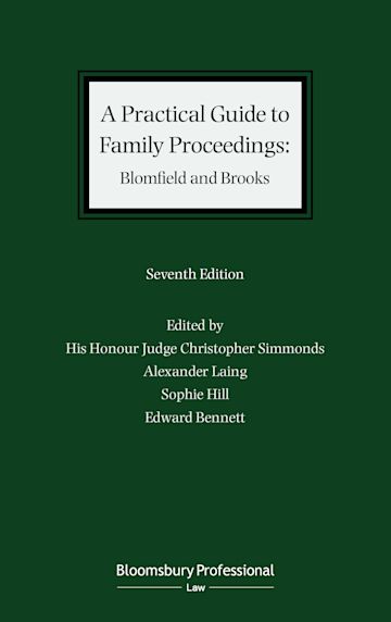 A Practical Guide to Family Proceedings: Blomfield and Brooks cover