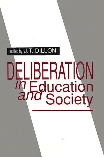 Deliberation in Education and Society cover