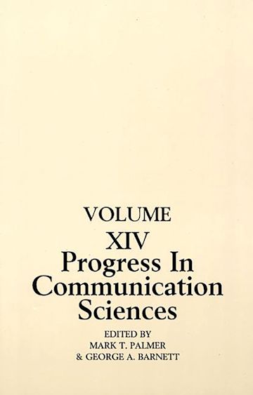 Progress in Communication Sciences cover