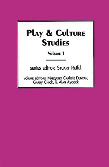 Play & Culture Studies, Volume 1 cover