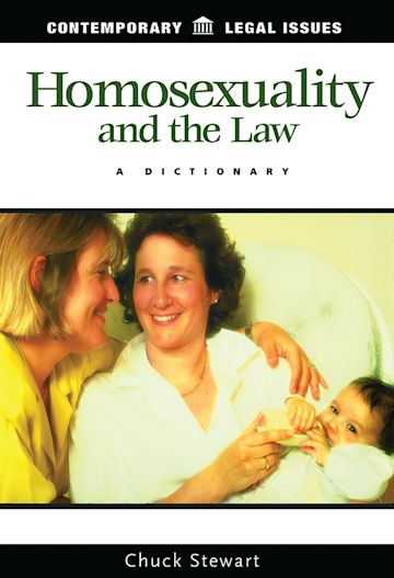 Homosexuality and the Law cover