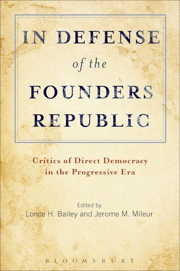 In Defense of the Founders Republic cover