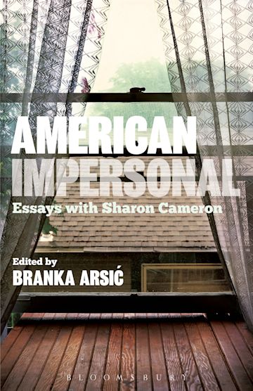 American Impersonal: Essays with Sharon Cameron cover