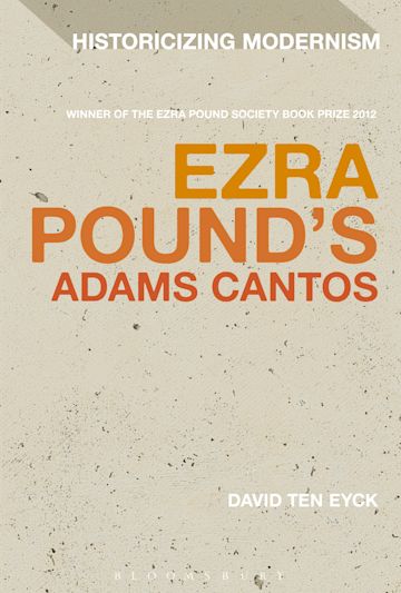 Ezra Pound's Adams Cantos cover