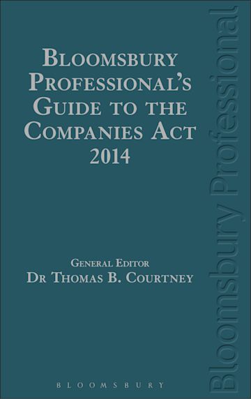 Bloomsbury Professional's Guide to the Companies Act 2014 cover