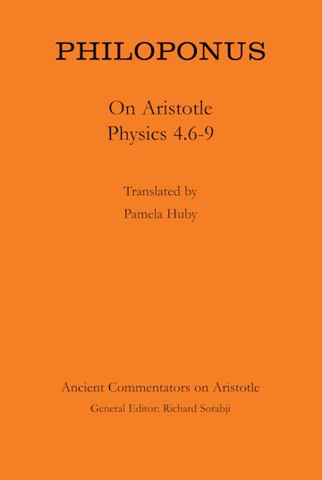 Philoponus: On Aristotle Physics 4.6-9 cover