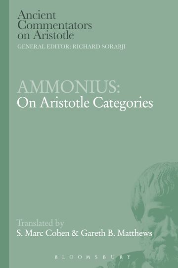 Ammonius: On Aristotle Categories cover