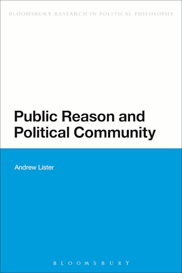 Public Reason and Political Community cover