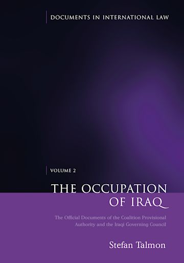 The Occupation of Iraq: Volume 2 cover