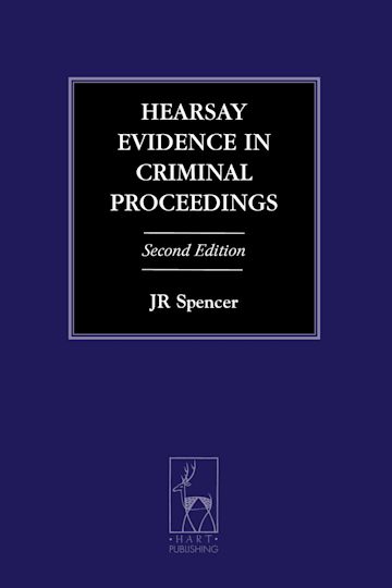 Hearsay Evidence in Criminal Proceedings cover