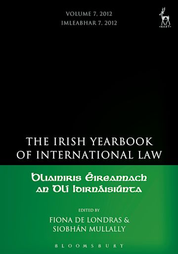 Irish Yearbook of International Law, Volume 7, 2012 cover