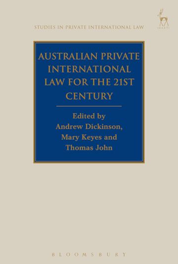 Australian Private International Law for the 21st Century cover