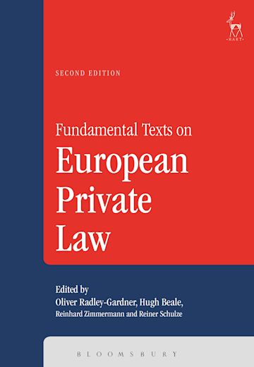 Fundamental Texts on European Private Law cover