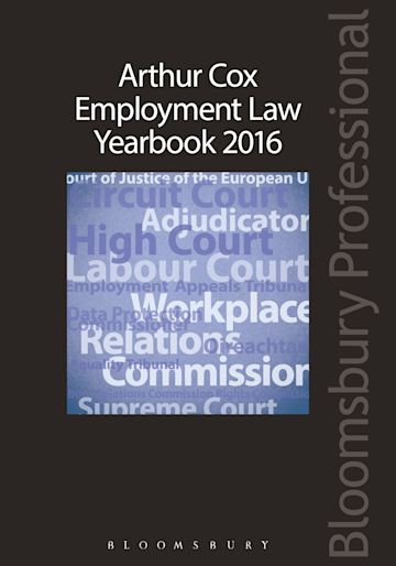 Arthur Cox Employment Law Yearbook 2016 cover