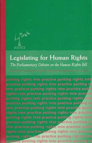 Legislating for Human Rights cover