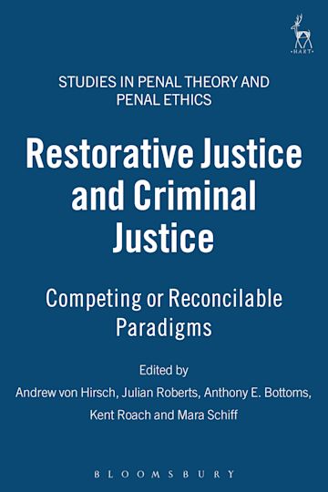 Restorative Justice and Criminal Justice cover