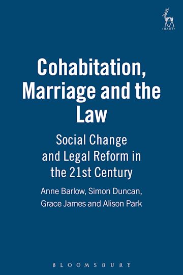 Cohabitation, Marriage and the Law cover