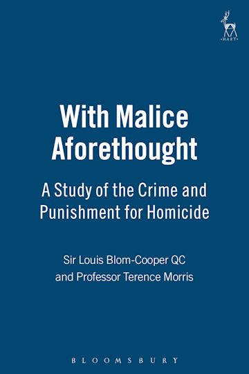 With Malice Aforethought cover