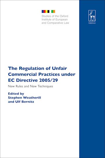 The Regulation of Unfair Commercial Practices under EC Directive 2005/29 cover