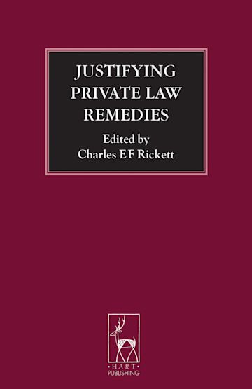 Justifying Private Law Remedies cover