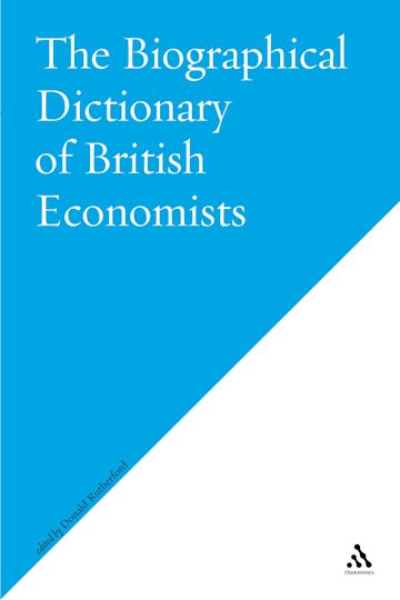 Biographical Dictionary Of British Economists cover