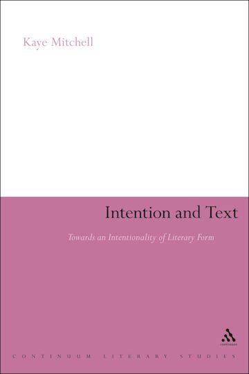 Intention and Text cover