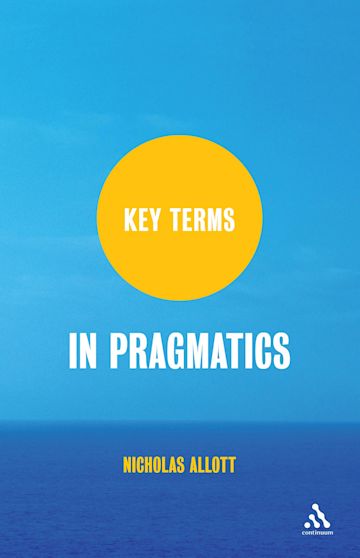 Key Terms in Pragmatics cover