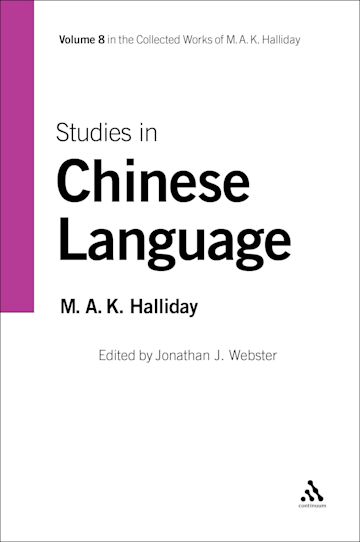 Studies in Chinese Language cover