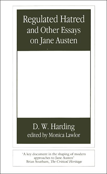 Regulated Hatred and Other Essays on Jane Austen cover