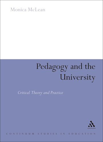 Pedagogy and the University cover