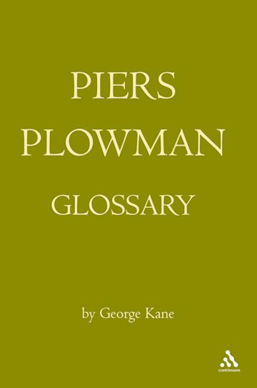 The Piers Plowman Glossary cover