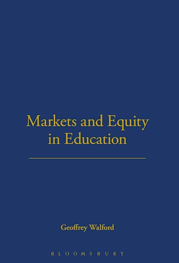 Markets and Equity in Education cover