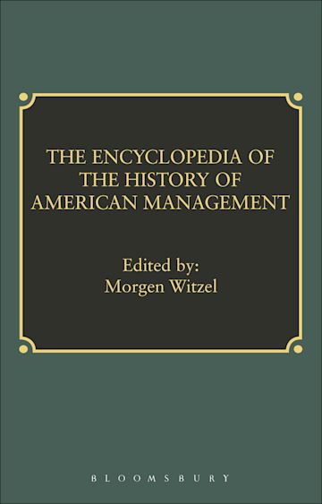 Encyclopedia of History of American Management cover