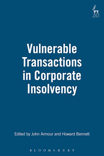 Vulnerable Transactions in Corporate Insolvency cover