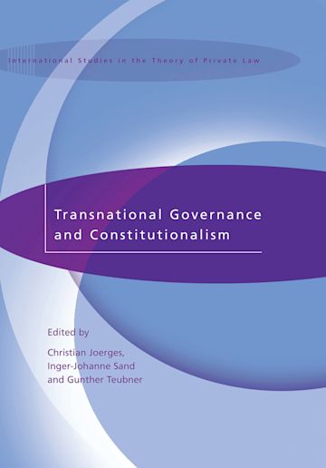 Transnational Governance and Constitutionalism cover