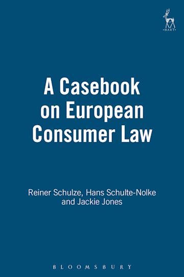 A Casebook on European Consumer Law cover