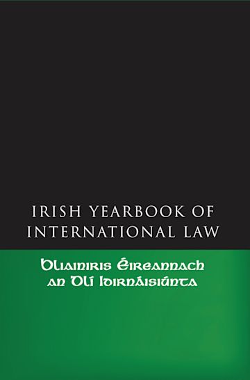 The Irish Yearbook of International Law, Volume 1  2006 cover