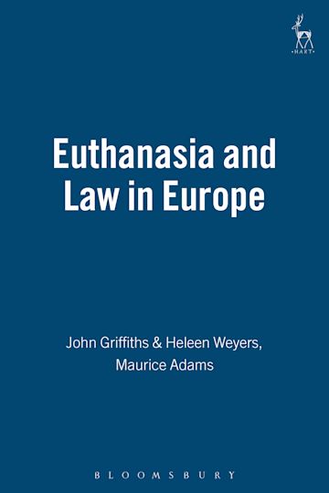 Euthanasia and Law in Europe cover