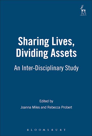 Sharing Lives, Dividing Assets cover