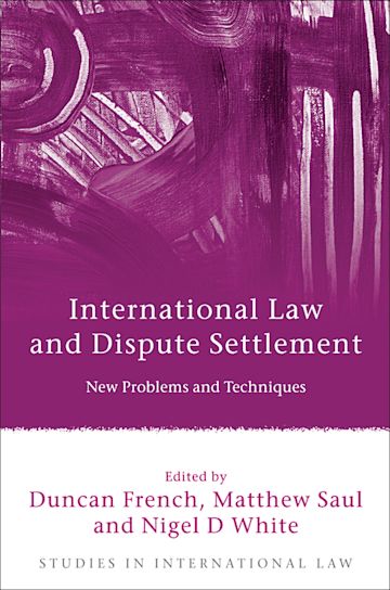 International Law and Dispute Settlement cover